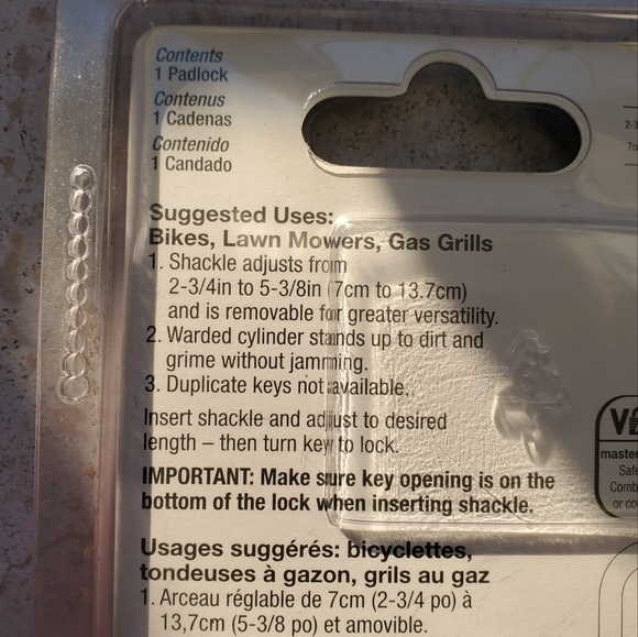 Master Lock 517D Warded Padlock - Picture 4 of 7